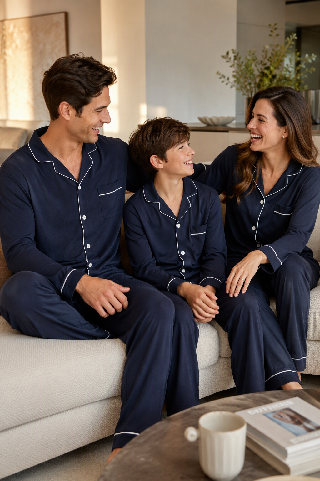 Premium satin pajama collection custom manufactured by Pro Pajama Manufacturer